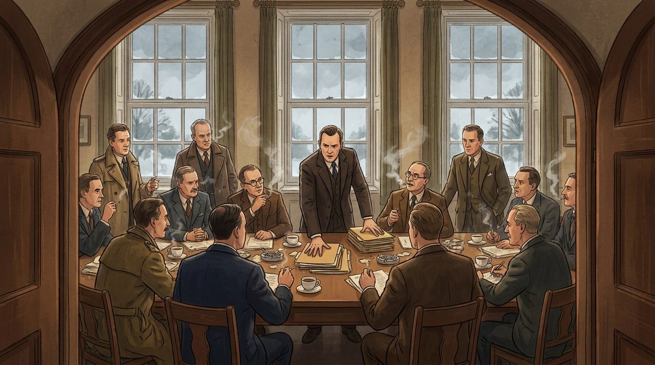 A nineteen-forty-seven cabinet room seen from the doorway