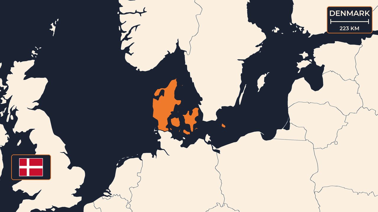Map: Denmark