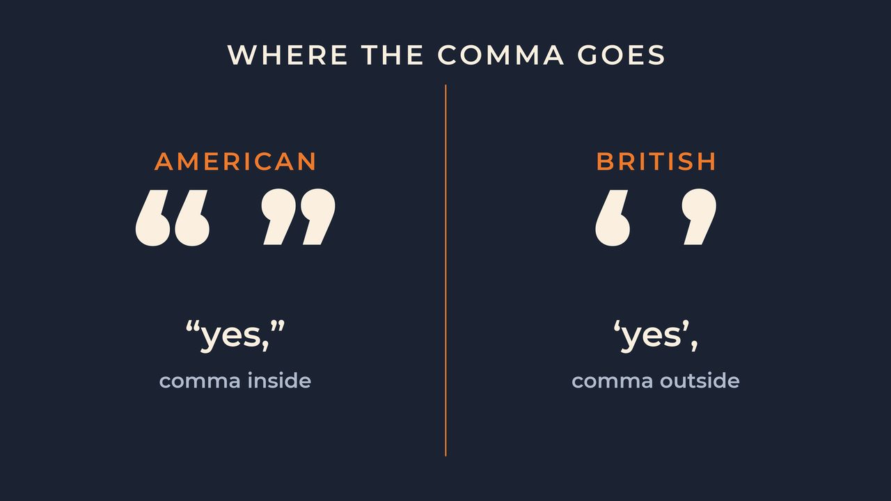 Where the comma goes